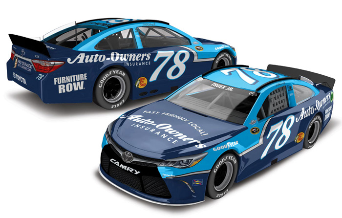 2016 Martin Truex Jr #78 Auto-Owners Insurance - Darlington 1/64 Diecast