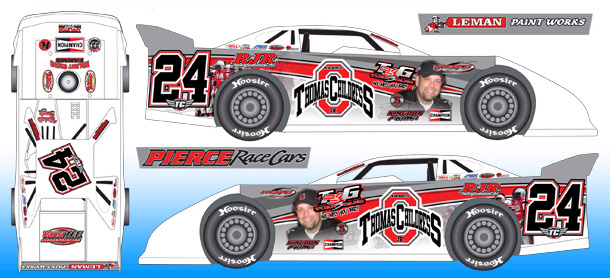 2016 Ryan Unzicker #24 Thomas Childress Tribute - Dirt Late Model Diecast