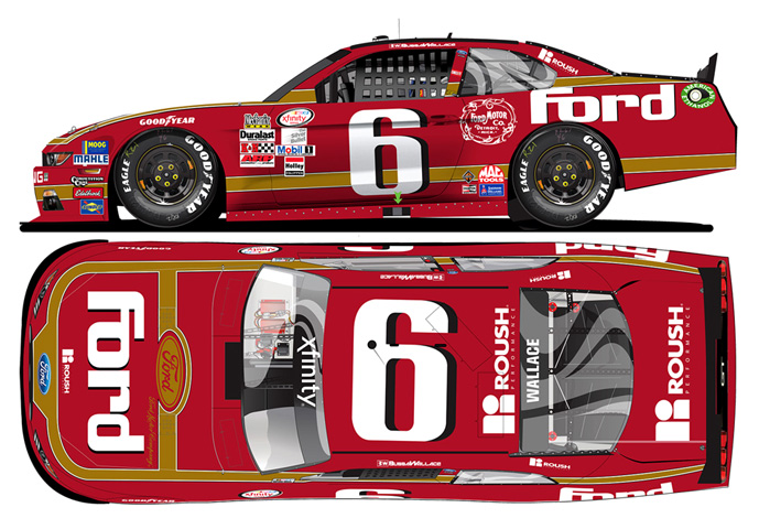 2016 Darrell Wallace Jr #6 Ford - Darlington Diecast