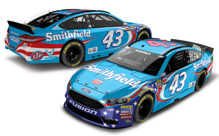 2017 Aric Almirola #43 Smithfield 1/64 Diecast