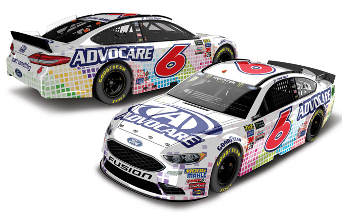 2017 Trevor Bayne #6 AdvoCare 1/64 Diecast