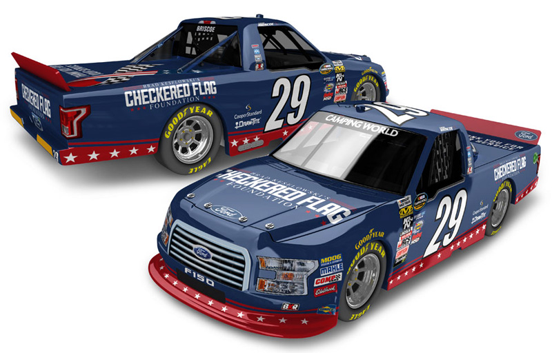 2017 Chase Briscoe #29 Checkered Flag Foundation Truck Diecast