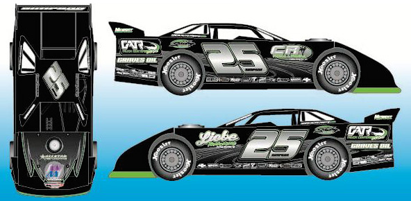2017 Chad Simpson #25 Liebe Trucking / Dirt Late Model Diecast