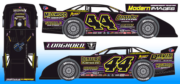 2017 Chris Madden #44 Dirt Late Model 1/64 Diecas