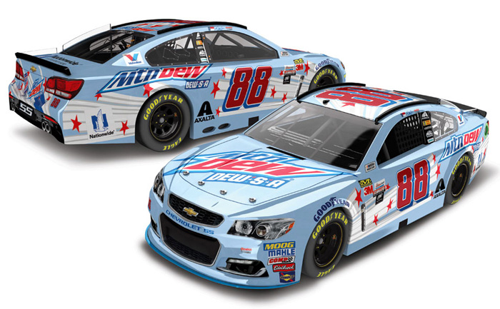 2017 Dale Earnhardt Jr #88 Mountain Dew DEW-S-A Diecast