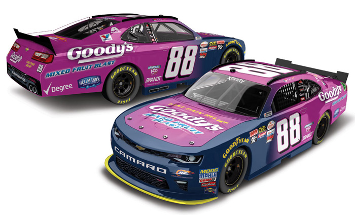 2017 Dale Earnhardt Jr #88 Goody's Mixed Fruit Blast Diecast