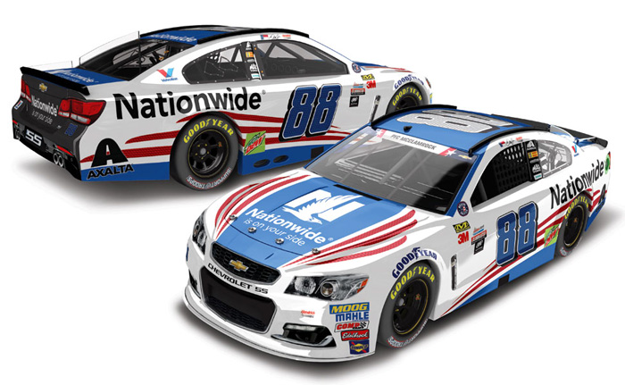 2017 Dale Earnhardt Jr #88 Nationwide Patriotic Diecast