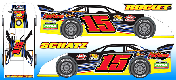 2017 Donny Schatz #15 Dirt Late Model 1/64 Diecast