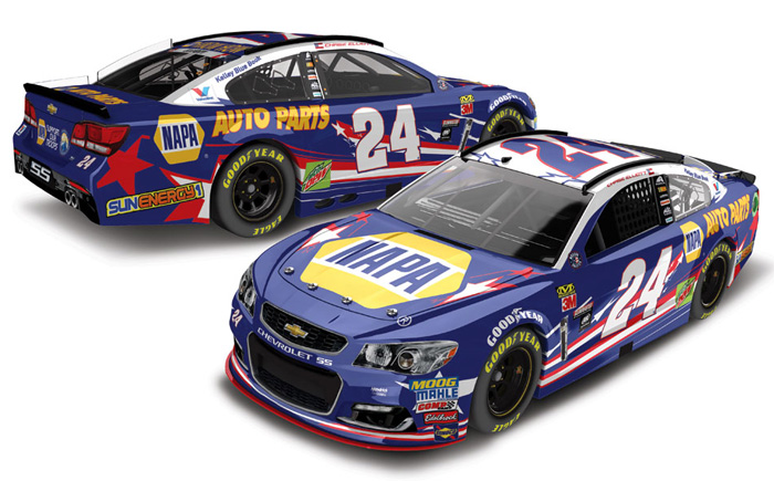 2017 Chase Elliott #24 NAPA - Patriotic 1/64 Diecast