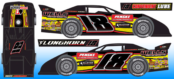 2017 Eric Wells #18 PennGrade - Dirt Late Model Diecast