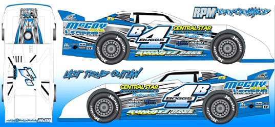 2017 Jackie Boggs #4B Dirt Late Model Diecast