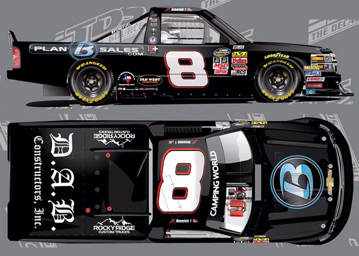 2017 John Hunter Nemechek #8 Plan B Sales Truck Diecast
