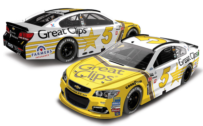 2017 Kasey Kahne #5 Great Clips - Darlington 1/64 Diecast