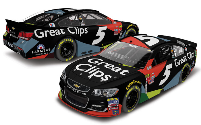 2017 Kasey Kahne #5 Great Clips 1/64 Diecast