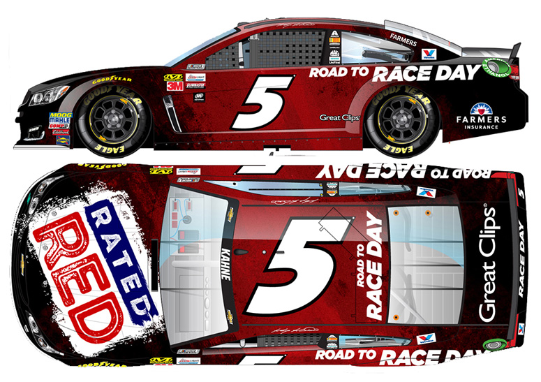 2017 Kasey Kahne #5 Rated Red 1/64 Diecast