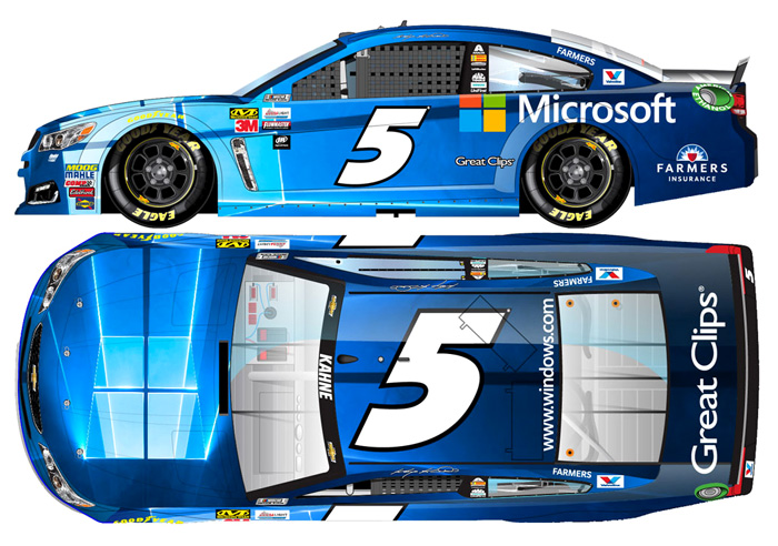 2017 Kasey Kahne #5 Microsoft 1/64 Diecast