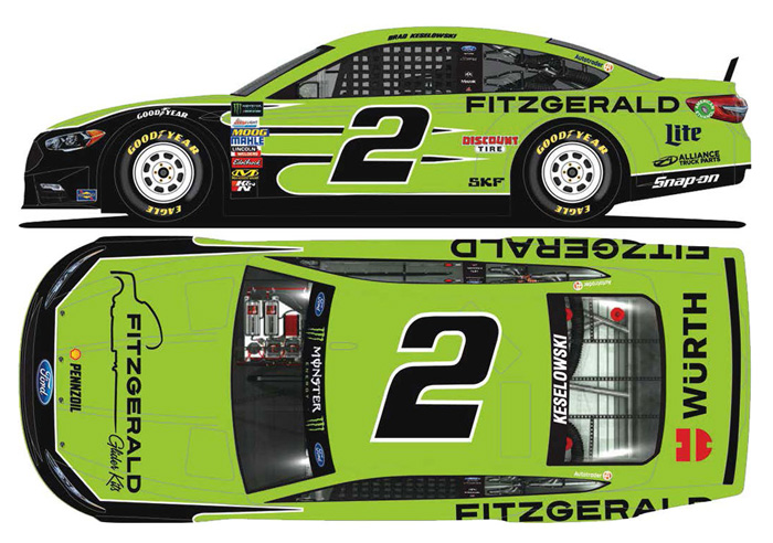 2017 Brad Keselowski #2 Fitzgerald 1/64 Diecast