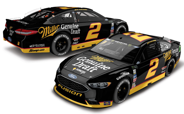 2017 Brad Keselowski #2 Miller Genuine Draft - Darlington Diecast