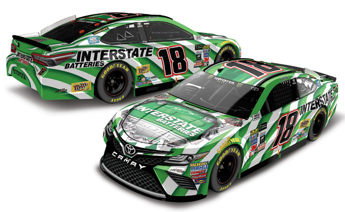 2017 Kyle Busch #18 Interstate Batteries 1/64 Diecast