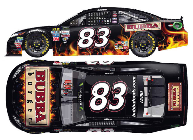 2017 Corey LaJoie #83 BUBBA burger Diecast