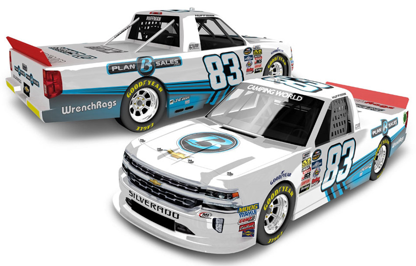 2017 Landon Huffman #83 Plan B Sales Truck Diecast
