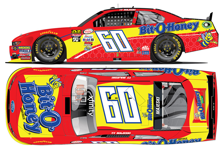 2017 Ty Majeski #60 Bit-O-Honey 1/64 Diecast