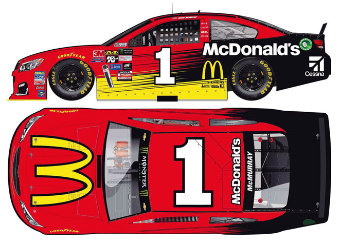 2017 Jamie McMurray #1 McDonald's Diecast