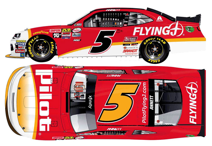 2017 Michael Annett #5 Pilot Flying J 1/64 Diecast