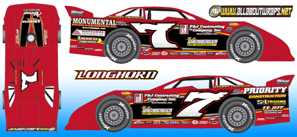 2017 Rick Eckert #7 Dirt Late Model Diecast