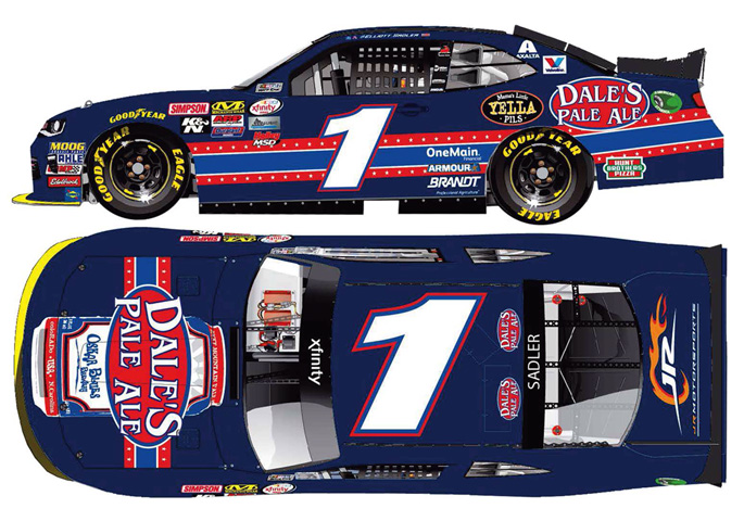 2017 Elliott Sadler #1 Dale's Pale Ale 1/64 Diecast