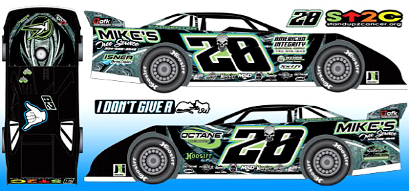 2017 Tyler Carpenter #28 Dirt Late Model Diecast