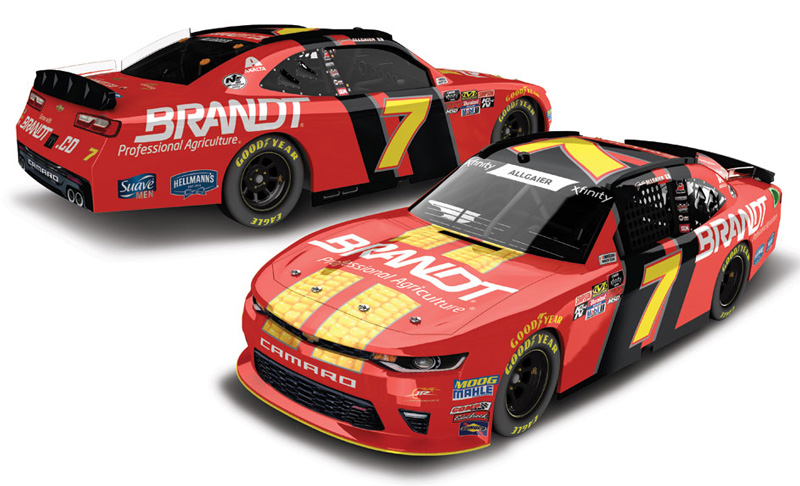 2018 Justin Allgaier #7 Brandt 1/64 Diecast