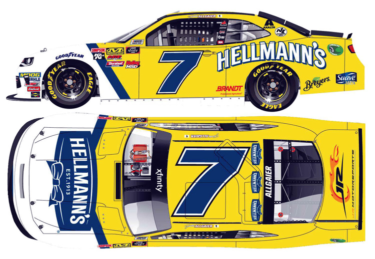 2018 Justin Allgaier #7 Hellmann's 1/64 Diecast