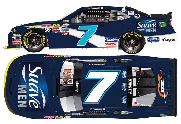 2018 Justin Allgaier #7 Suave Men 1/64 Diecast
