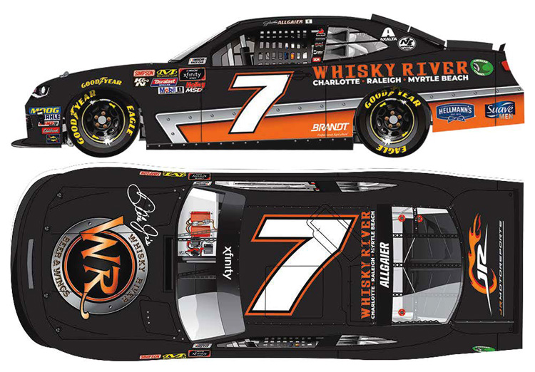 2018 Justin Allgaier #7 Whiskey River 1/64 Diecast