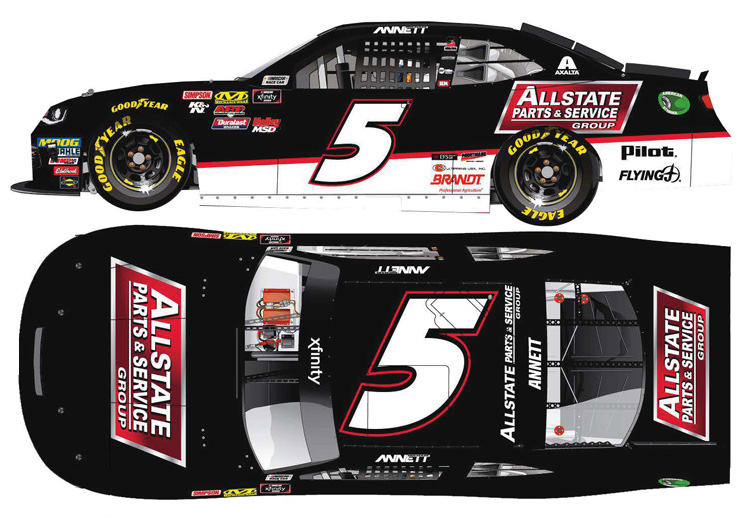 2018 Michael Annett #5 AllState Parts & Service Diecast