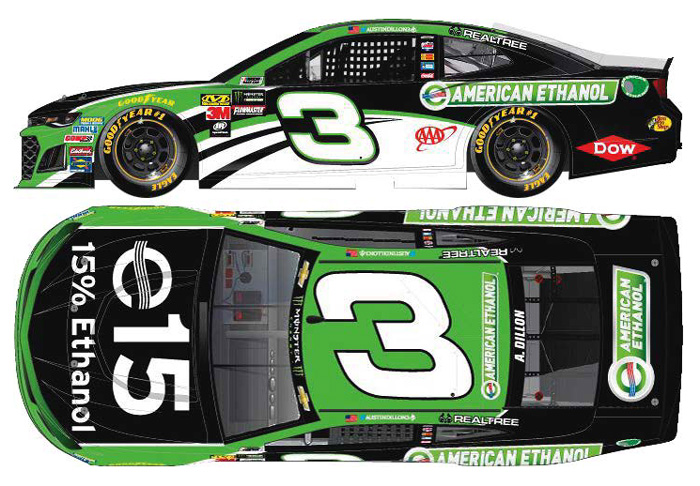 2018 Austin Dillon #3 American Ethanol 1/64 Diecast