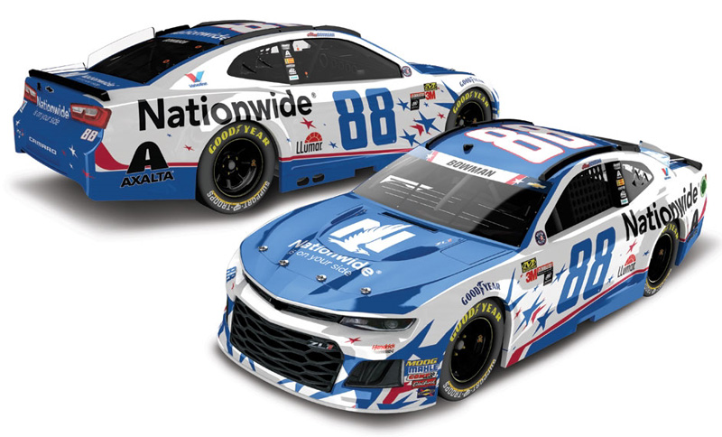 Details about   Alex Bowman #88 Nationwide Patriotic 2018 Chevrolet Camaro 1/64 Diecast Car