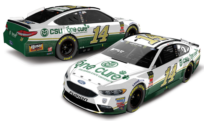 2018 Clint Bowyer #14 OneCure / CSU 1/64 Diecast