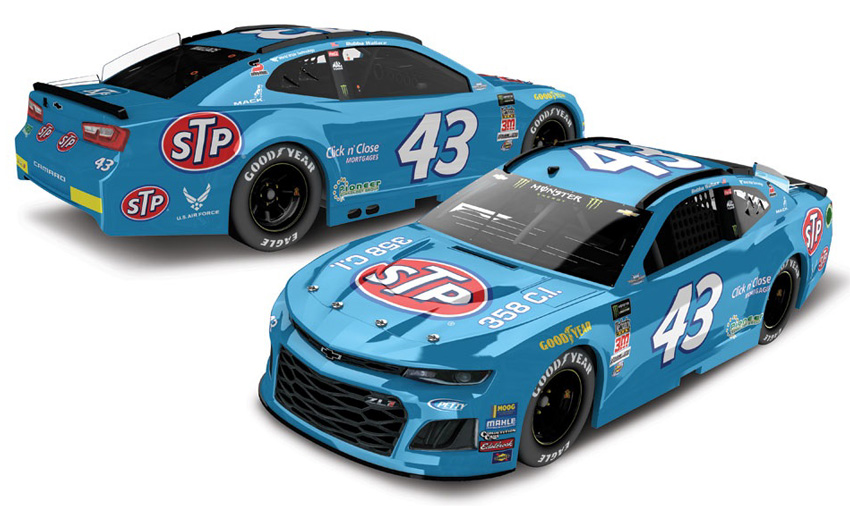 2018 Bubba Wallace #43 STP - Darlington Throwback 1/24 Diecast