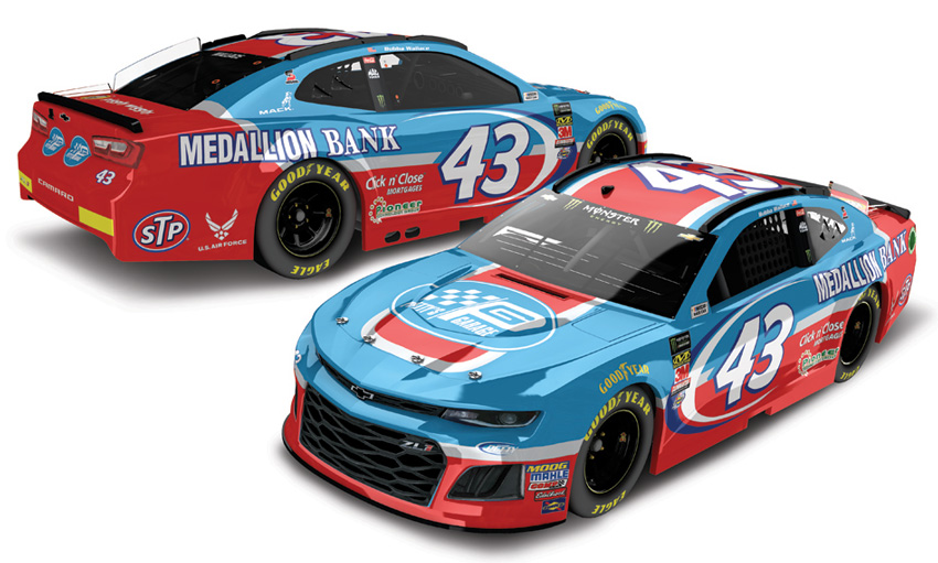2018 Bubba Wallace #43 Petty’s Garage / Medallion Bank 1/64 Diecast