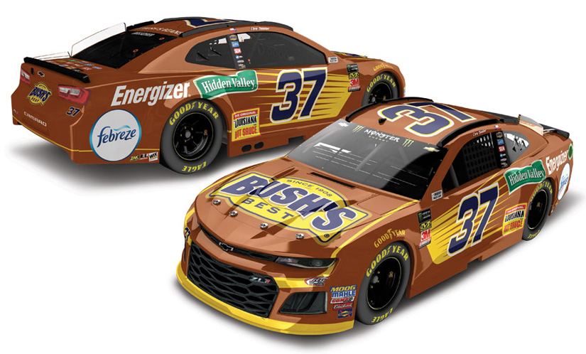 2018 Chris Buescher #37 BUSH'S Beans 1/64 Diecast