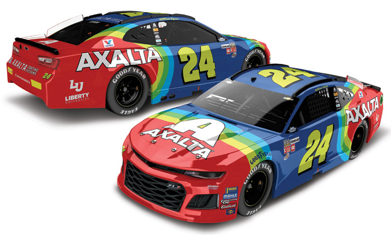 2018 William Byron #24 Axalta - Darlington Throwback 1/64 Diecast