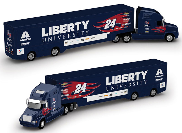 2018 William Byront #24 Liberty University 1/64 NASCAR Hauler
