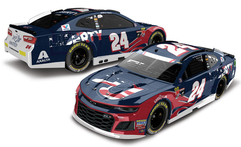 2018 William Byron #24 Liberty University Patriotic 1/64 Diecast