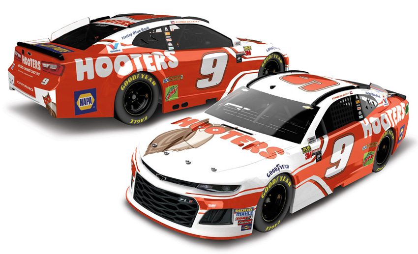 2018 Chase Elliott #9 Hooters Diecast