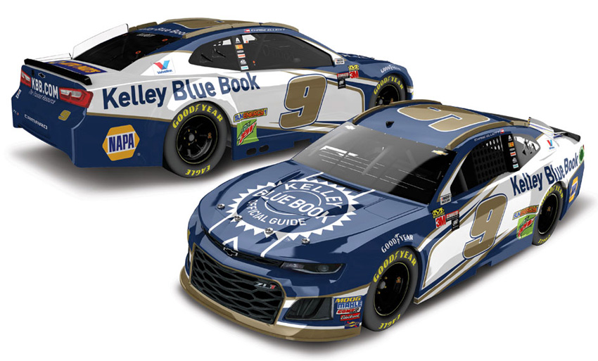 2018 Chase Elliott #9 Kelley Blue Book 1/64 Diecast