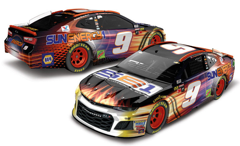 2018 Chase Elliott #9 SunEnergy1 1/64 Diecast