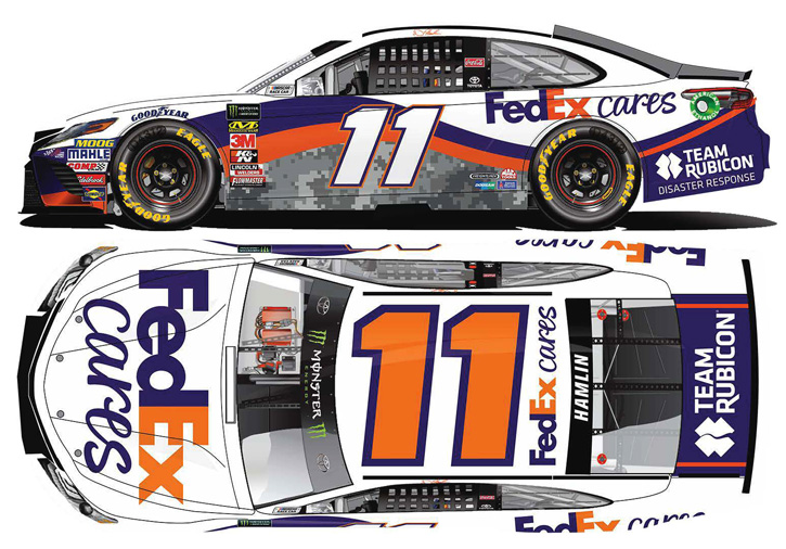 2018 Denny Hamlin #11 FedEx Cares Diecast