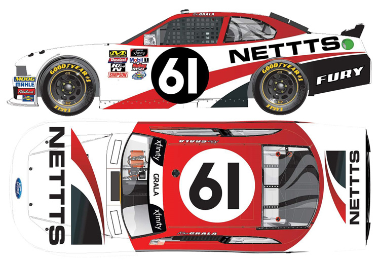 2018 Kaz Grala #61 NETTTS 1/64 Diecast